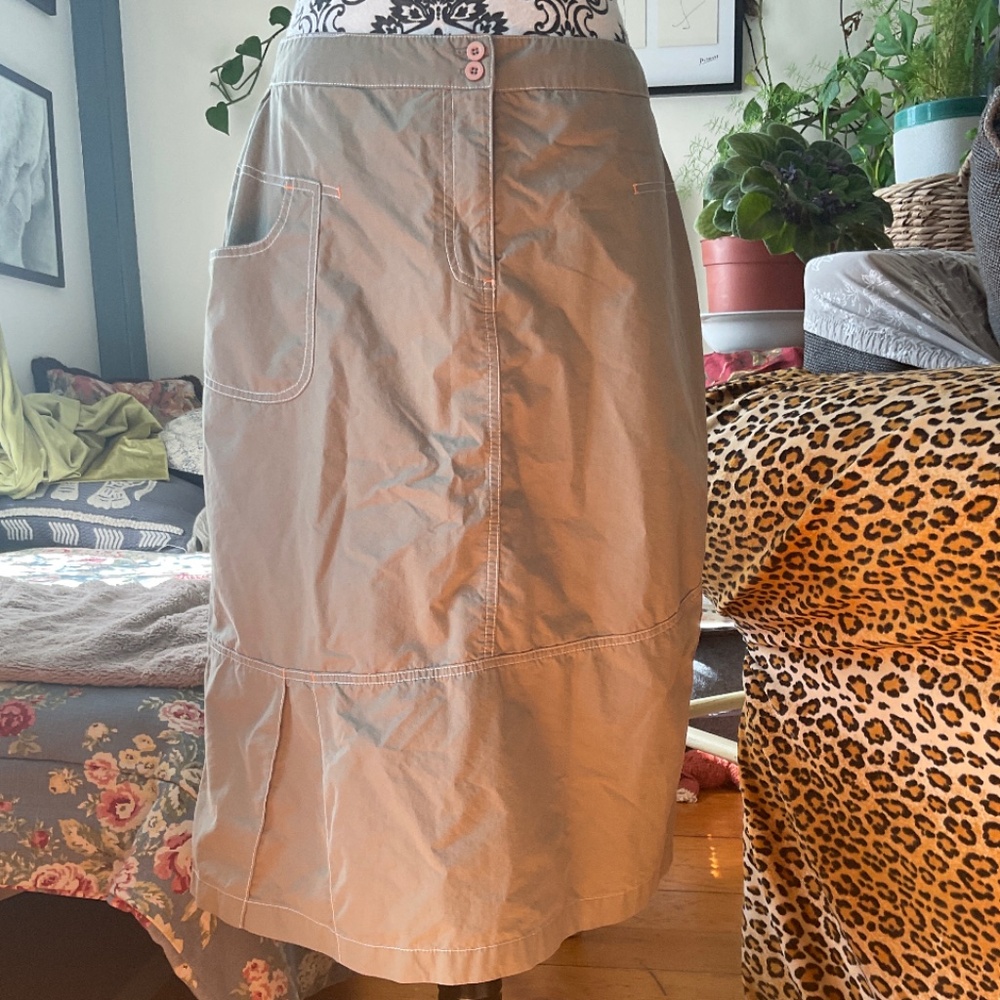 Safari green cargo skirt by Dakini size 10 - Picture 6 of 12